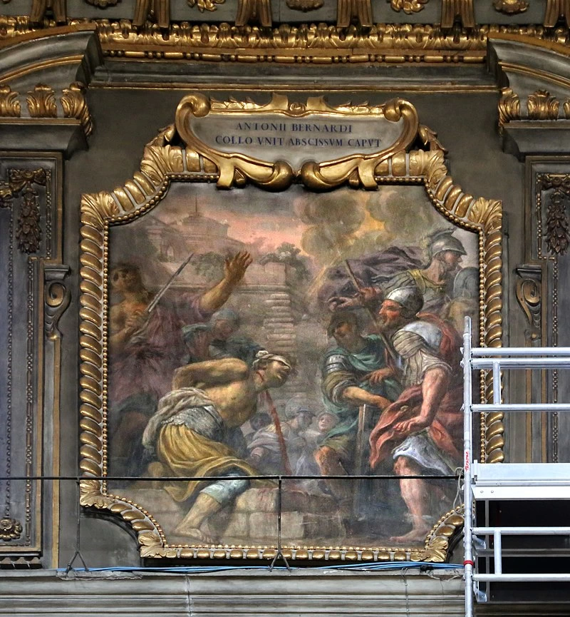Antonio bernardi ha il collo risaldato dopo ingiusta decapitazione - Santissima Annunziata Firenze